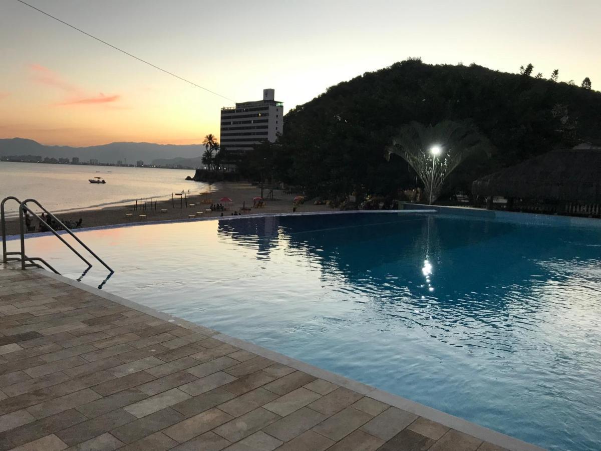 Apartamento Pe Na Areia Frente Para O Mar E Piscina Na Prainha Caraguatatuba Zewnętrze zdjęcie